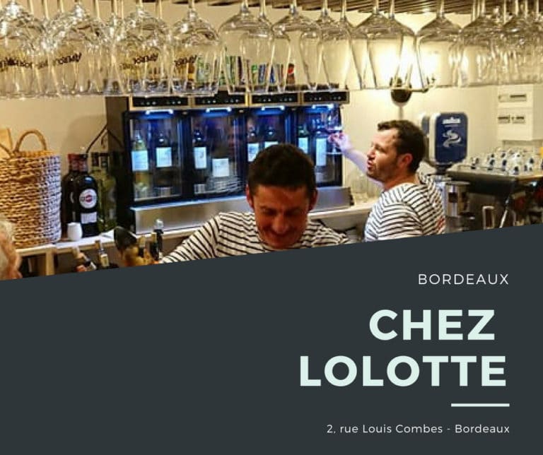 Le Bistro Chez Lolotte > une adresse enomatic à Bordeaux