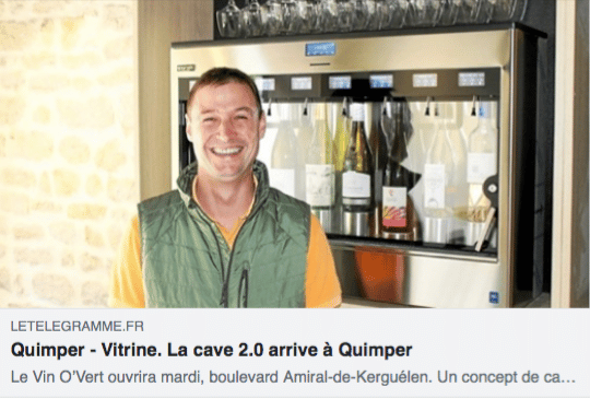 Le Vin O’Vert > La cave 2.0 arrive à Quimper