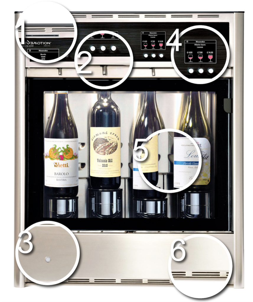 WineEmotion - Distributeur de vin au verre Self 4 bouteilles vendu par Enostore France
