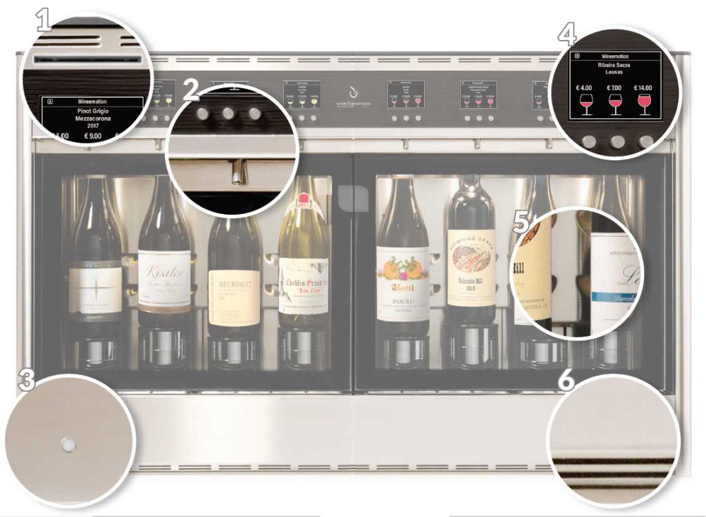 WineEmotion - Distributeur de vin au verre Self 8 bouteilles vendu par Enostore France