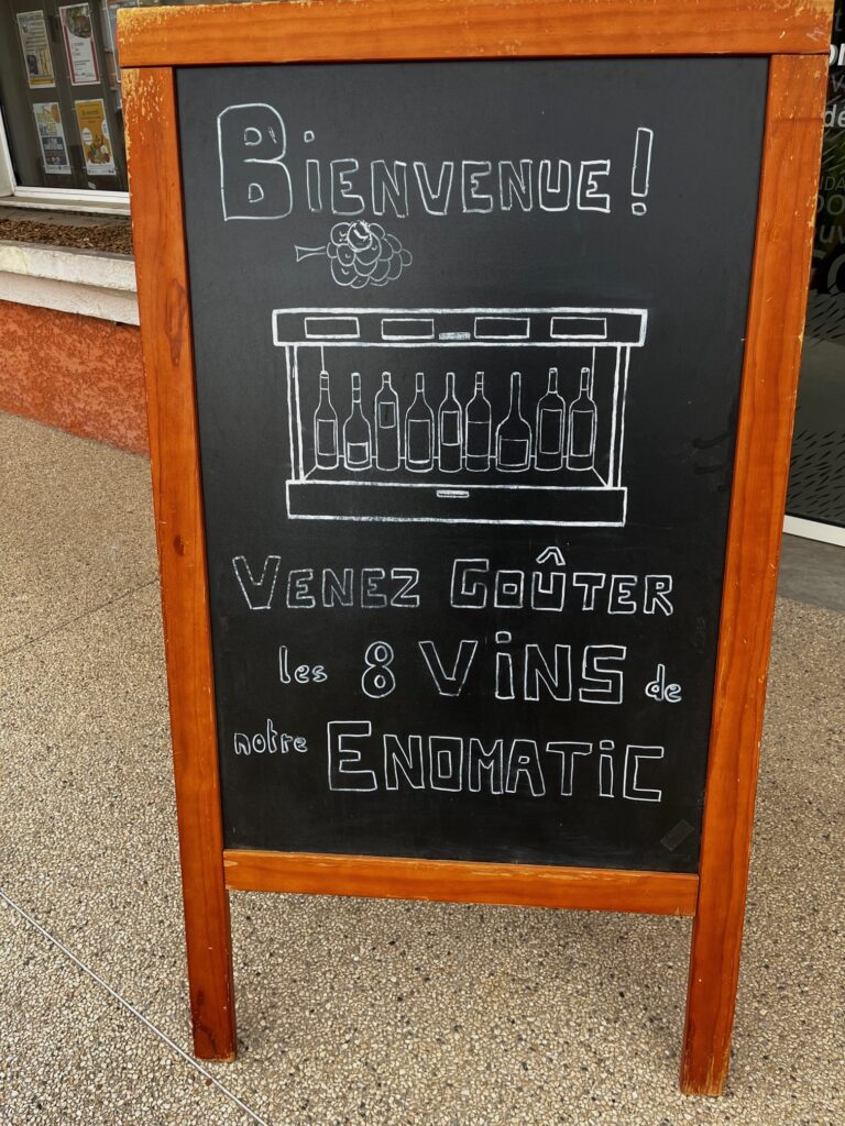 Venez goûter les 8 vins de notre enomatic !